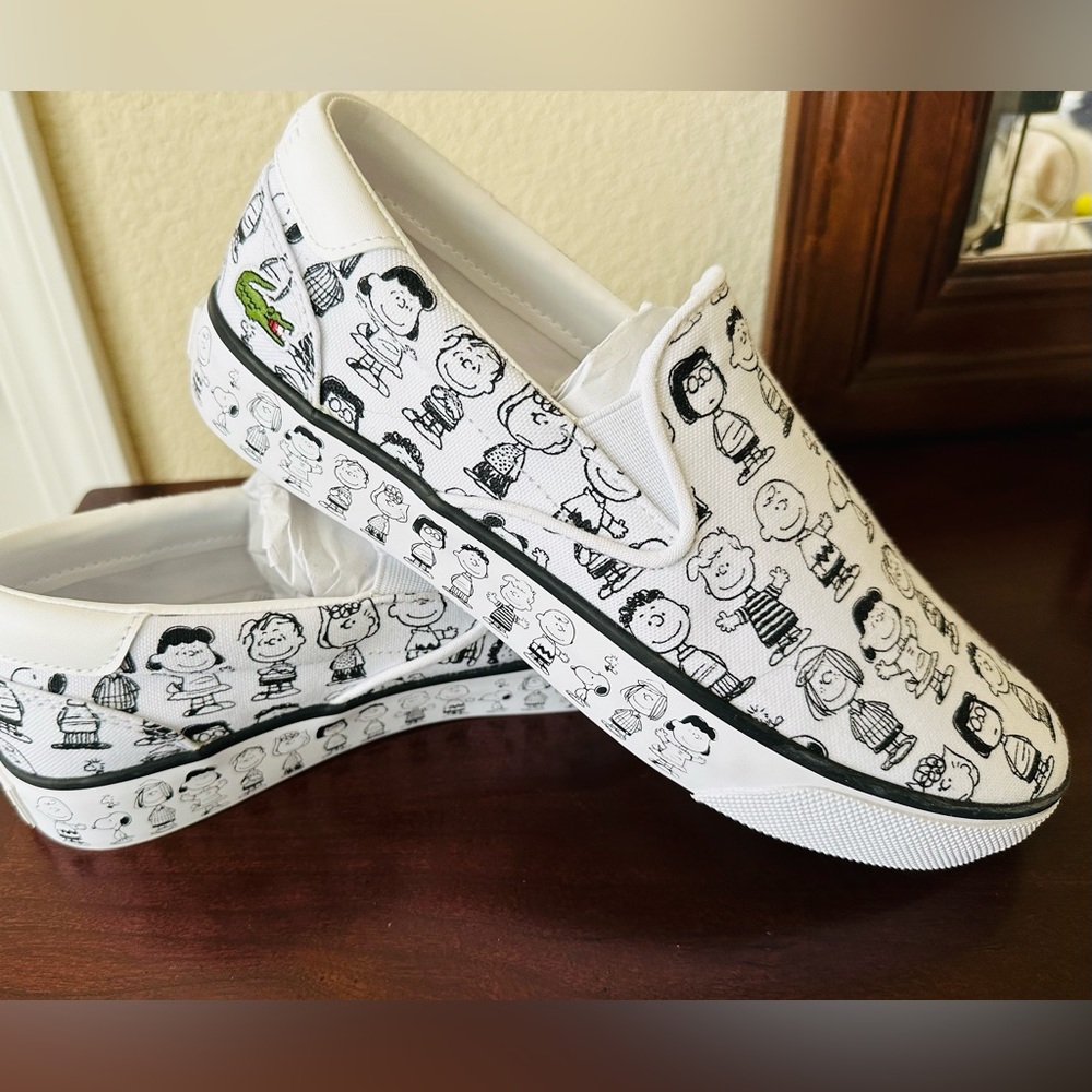 Lacoste Peanuts Limited Edition Slip on sneakers NEW! Men’s size 8.5